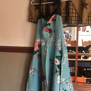 Strapless vintage dress